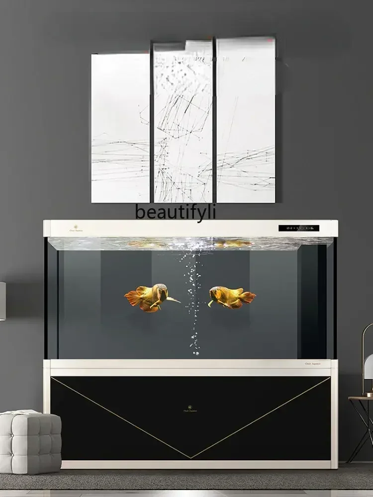 

Medium and Large 1 M Living Room Ecological Glass Fish Tank Company New Aquarium