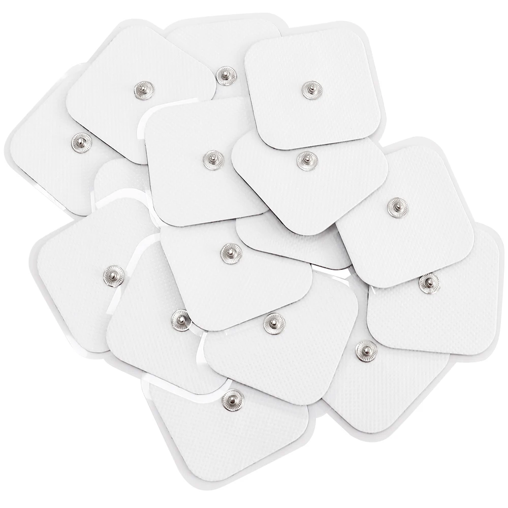 10/20PCS 5x5cm Reusable Electrode Pads Gel Patch Tens Acupuncture EMS Patch For Physiotherapy Therapy Body Massager Replacement