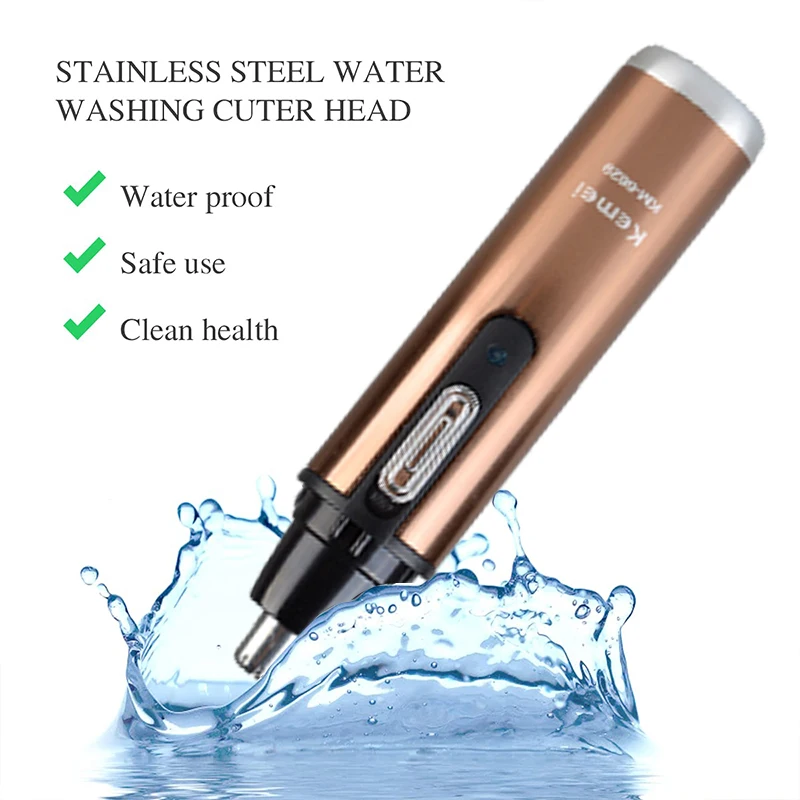 Kemei KM-6629 Electric Clipper 2in1 Man and Woman Nose Hair Trimmer Safe Face Care Shaving Trimmer For Nose Trimer