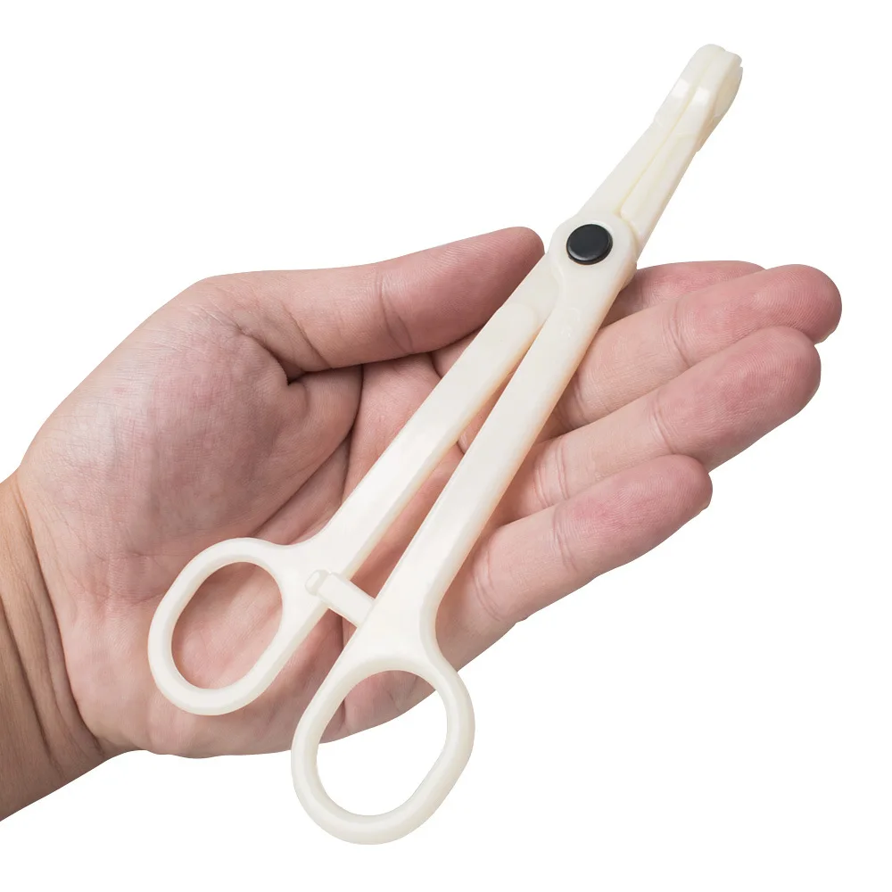 ملقط السرة المستدير المعقم ، المشبك ، كماشة مفتوحة مثلثة ، أدوات ثقب الأذن والأنف ، توريد الوشم ، 1 روض