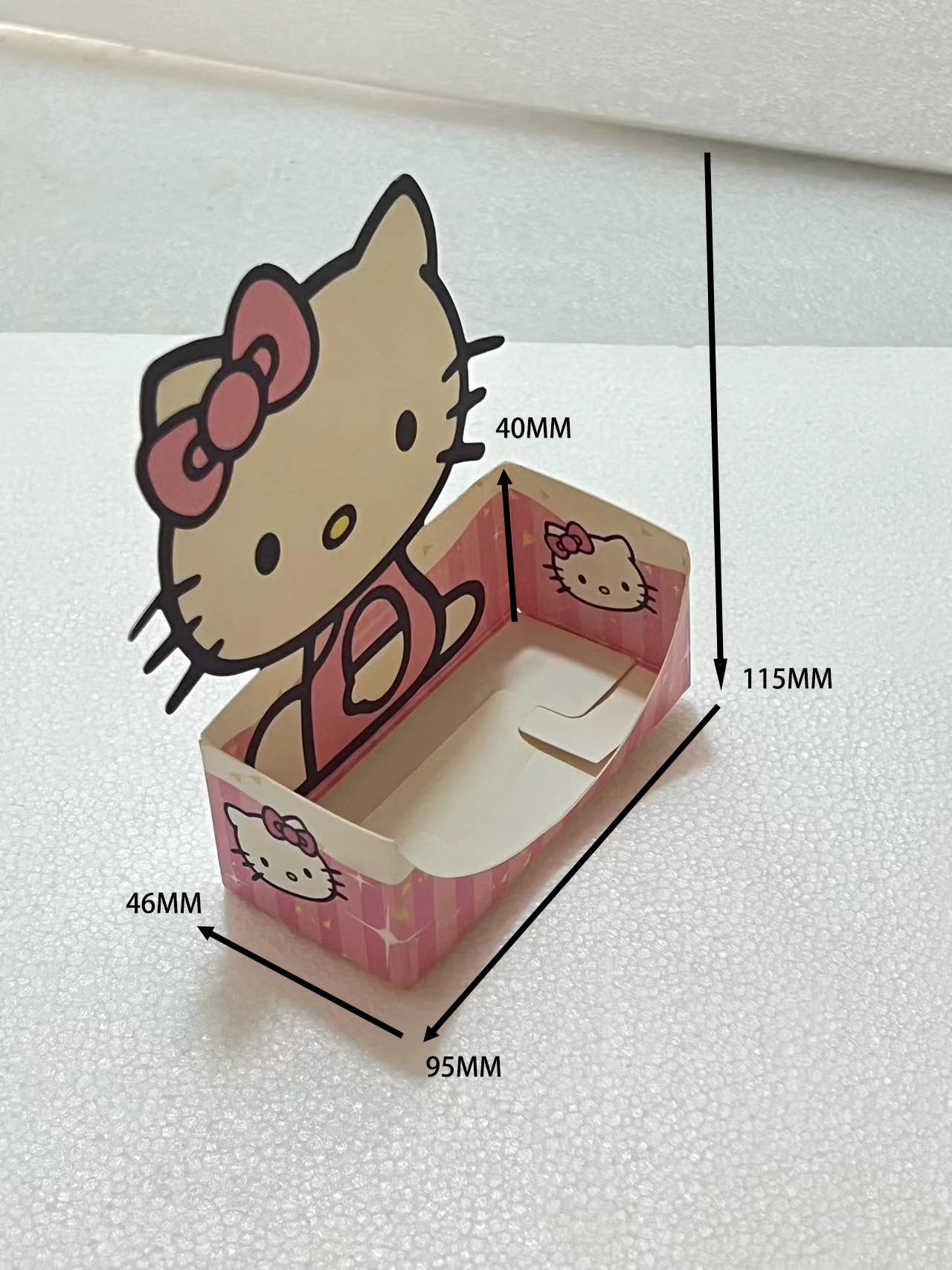 300/600/1200 pcs kitty Waffles Package Box Snack Street Food Paper Disposable Gold Coin Waffles Holder Baking Take Out Boxes