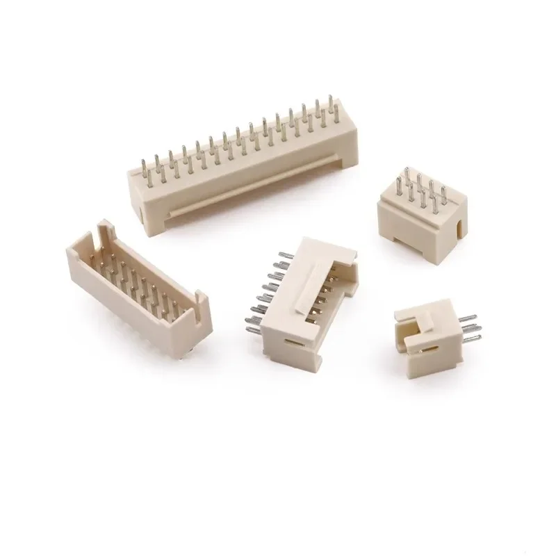20Pcs PHB2.0mm Pitch PHB Double Row Straight Needle 2X2P/3P/4P/5P/6P/7P/8P/9P/10P/11P/12P/13P/14/15 Pin Buckle Plastic Connector