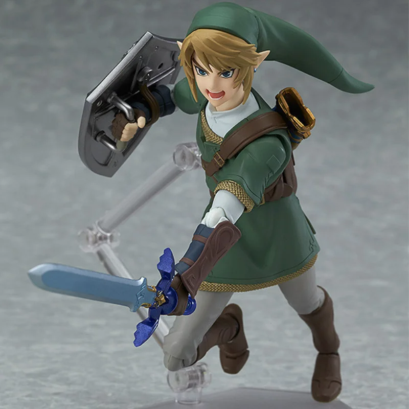 The Legend of Zelda: Twilight Princes Figma 320 Link Action Figure PVC Movable Joint Collectible Model Toys Gift 14cm Gift Box