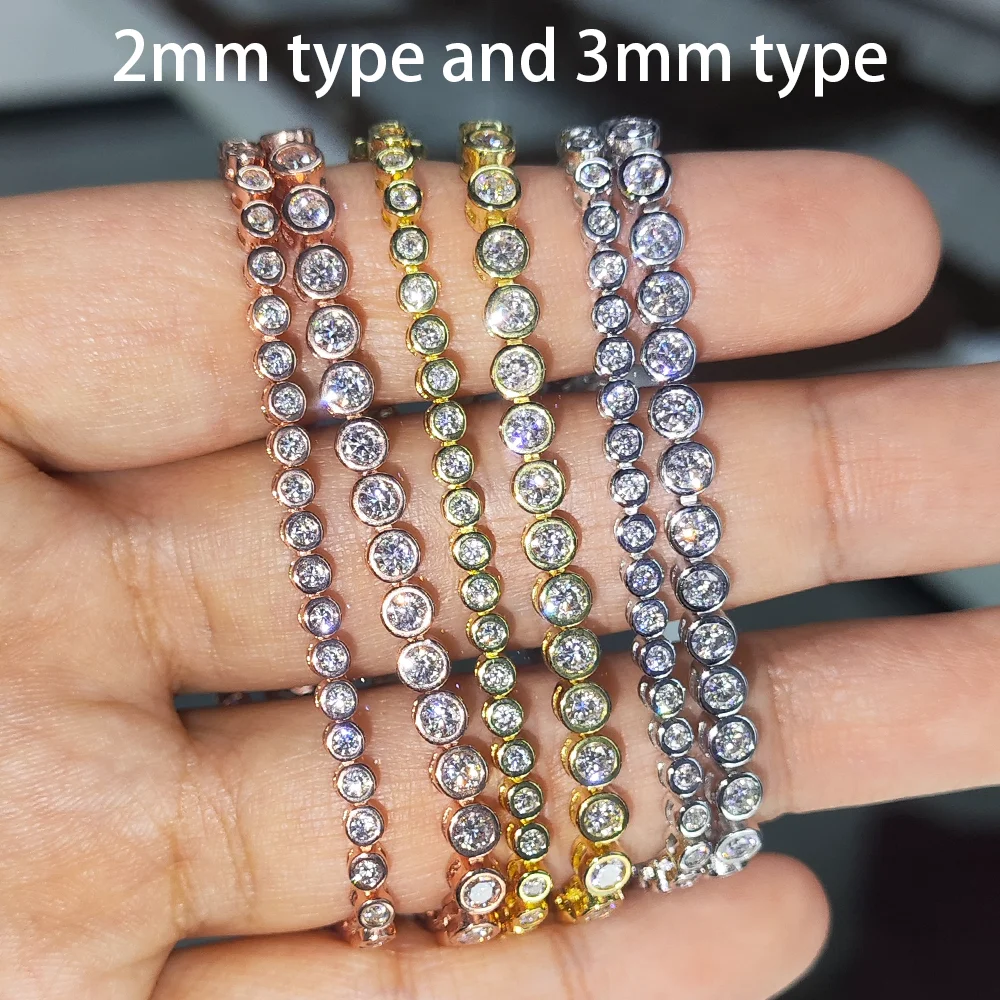 COSYA Gelang Tenis Moissanite - Moissanite Tennis Bracelet 925 Sterling ulasan dan harga