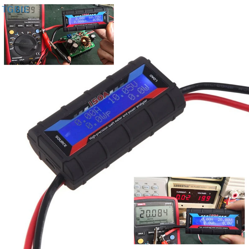 [TL][TL]FT08 RC 150A Hochpräzises Wattmeter Leistungsanalysator LCD-Wattmeter mit Hintergrundbeleuchtung