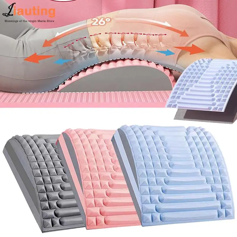 

Back Stretcher Pillow Neck Lumbar Support Massager For Neck Waist Back, Sciatica, Herniated Disc Pain Relief Massage Relaxation