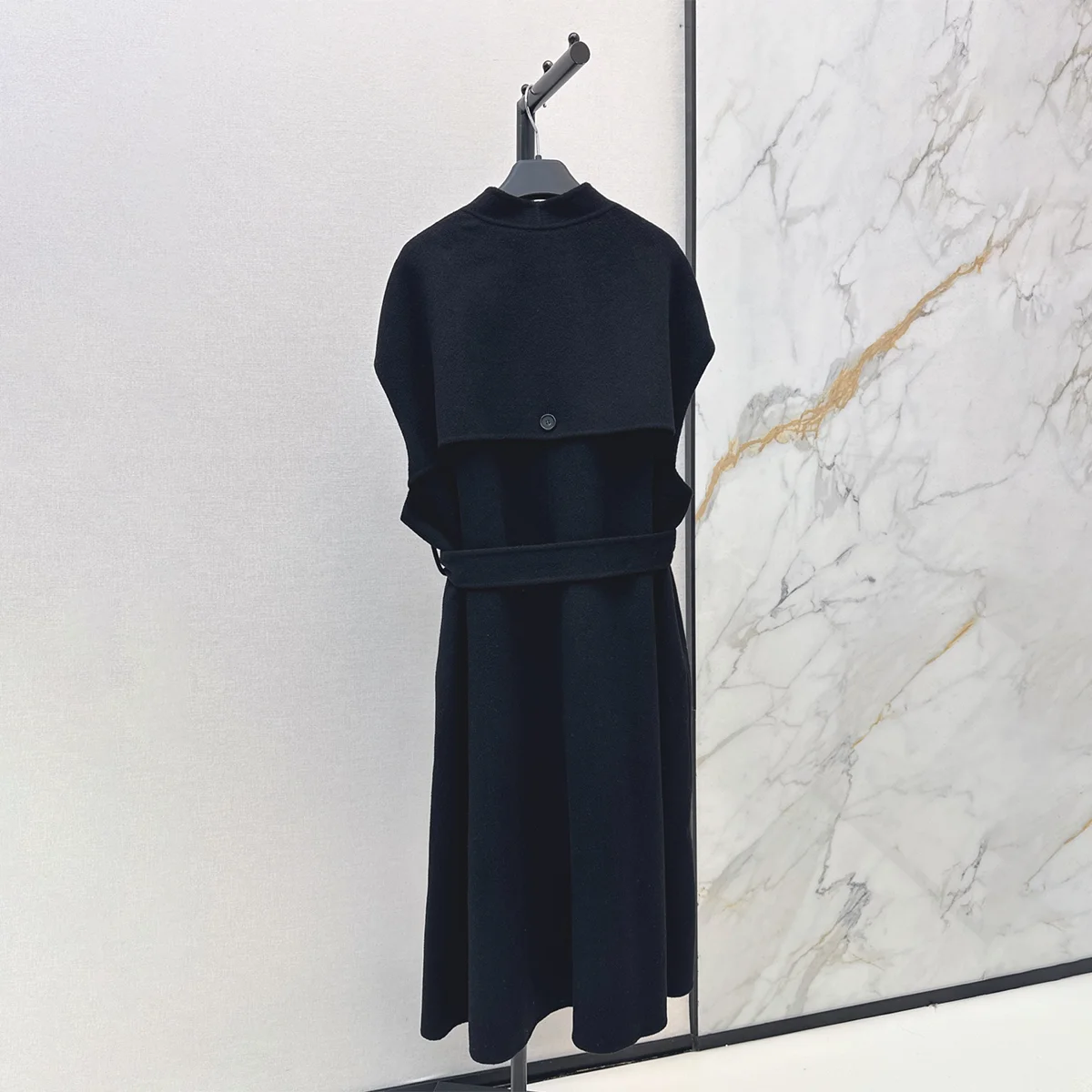 2026 High quality women's overlapping stand up collar single button sleeveless vest coat for women--hb812