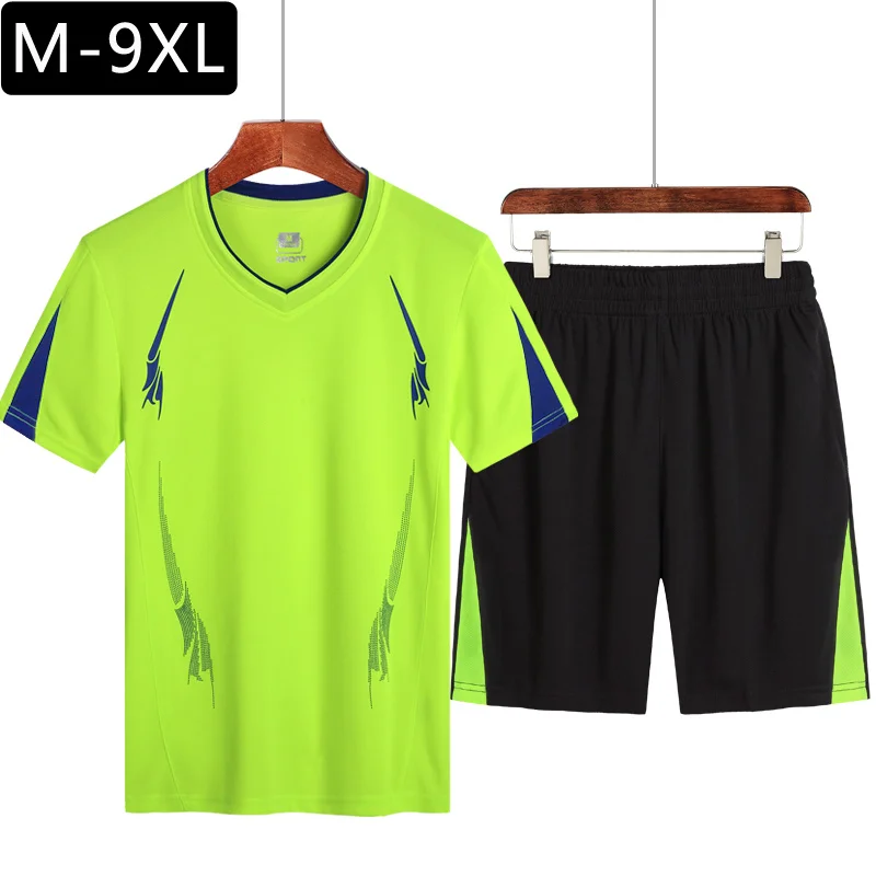 2024 Männer lässig Set Mode 2 Stück Trainings anzug gestreifte Kurzarm T-Shirt Shorts Sets männliche Sportswear Trainings anzug Sommer Sporta nzug