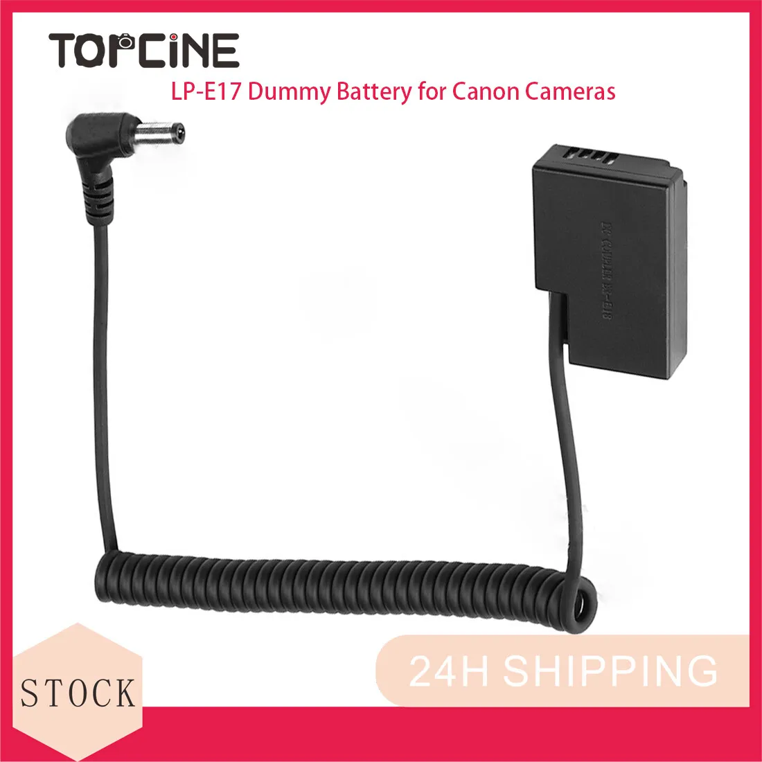 DC to LP-E17 Dummy Battery DC Coupler for Canon EOS R10 RP 77D 200D 250D 750D 760D 800D 850D Rebel T6i T6s T7i T8i DSLR Camera