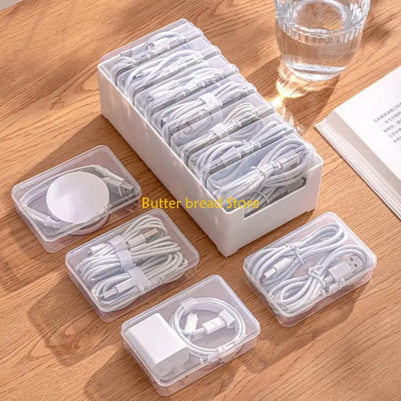 W89C Premium Charging Cable Organizers Box For Phone And Wires Adjustable