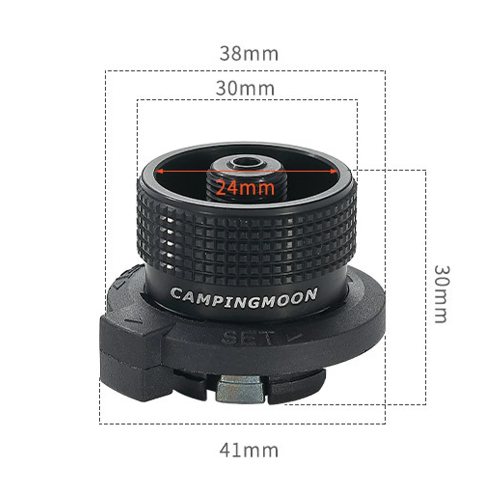 Outdoor Camping Picnic Accessory Alpine Flat Gastank to Cartridge Furnace Gastank Adapter Stoves Connector Gastank Converter