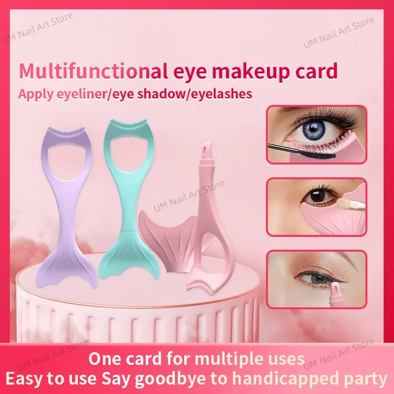 Multifunktionale Silikon Eyeliner Schablone Geflügelte Spitze Eyeliner Lazy Quick Make-Up Werkzeug Hilfe Lidschatten Form Wimpern Guide Vorlage
