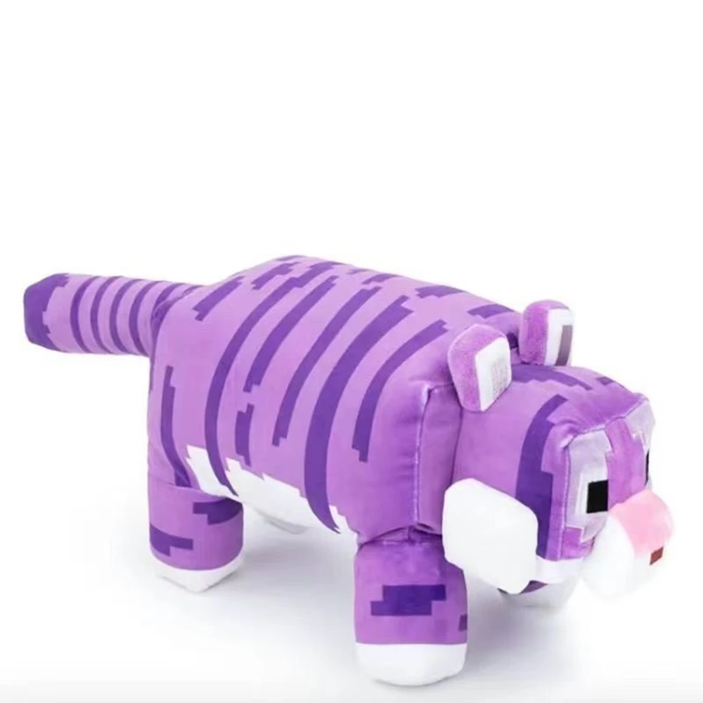 

35cm Square Purple Northeast Tiger Plush Toy Witch Zombie Game Peripheral Tiger Doll as a Gift for a Child's Birthday