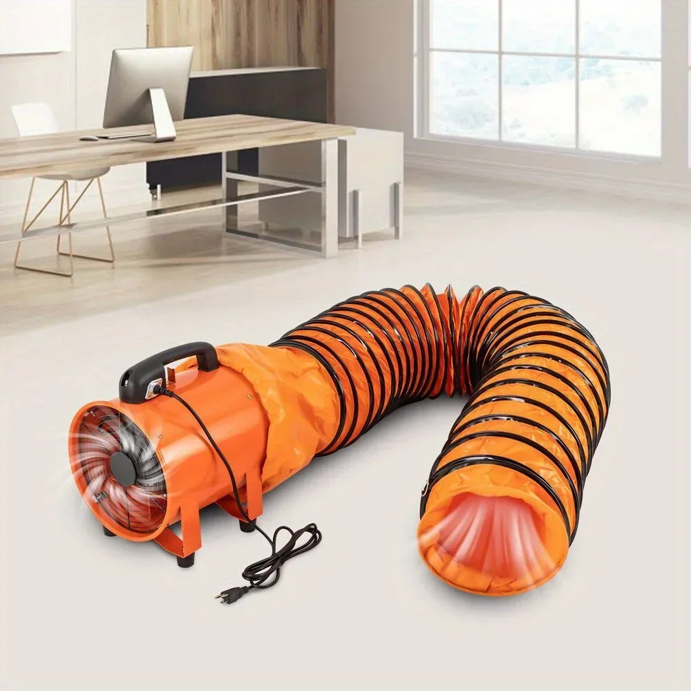 

10 Inch High Velocity Utility Blower Fan - Portable Industrial Ventilator for Workshop, Greenhouse & HVAC - Powerful Cooling