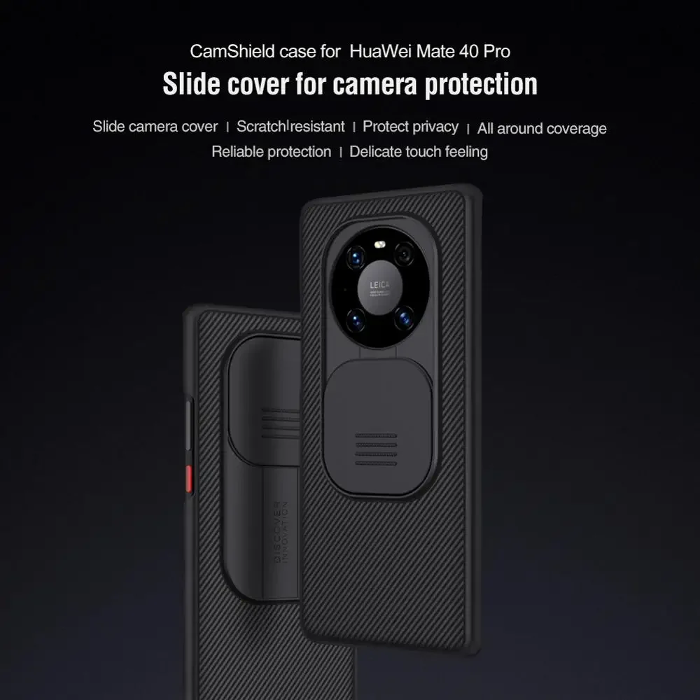 NILLKIN Camera Protection Case for Huawei Mate 40 Pro case Slide CamShield Back cover for Mate 30 Pro Global Version cases