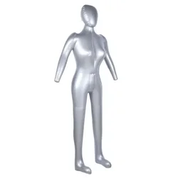 165cm Female Full Body Inflatable Mannequin Model Dummy Torso Tailor Clothes Model Display Portable Tops Necklace Retail Display