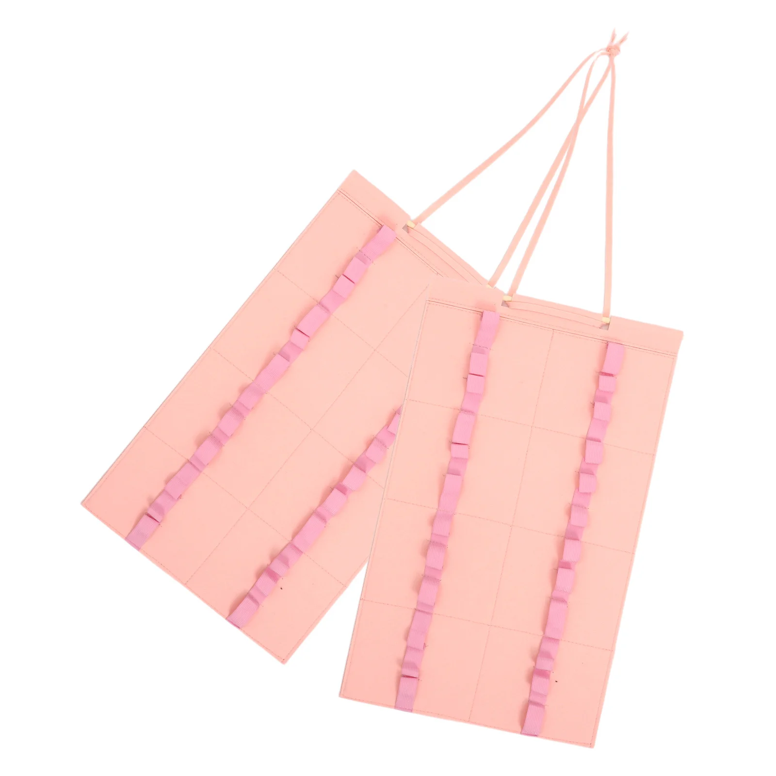 

2Pcs Portable Foldable Drumstick Carrying Case Drum Mallet Bag Hanging Karate Belt Display Rack Organizer Holds Multiple Belts