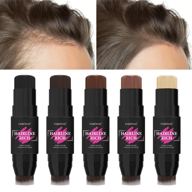 Hairline Rich Hair Touch Up Stick Instant Gray Root Concealer Cover Hair Loss Filling Forehead Hair Shadow Hairline Makeup