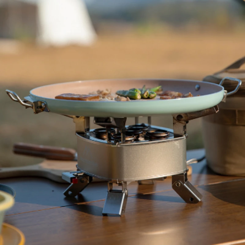 Plaque de cuisson en acier inoxydable pour camping en plein air, pique-nique, ustensiles de cuisine