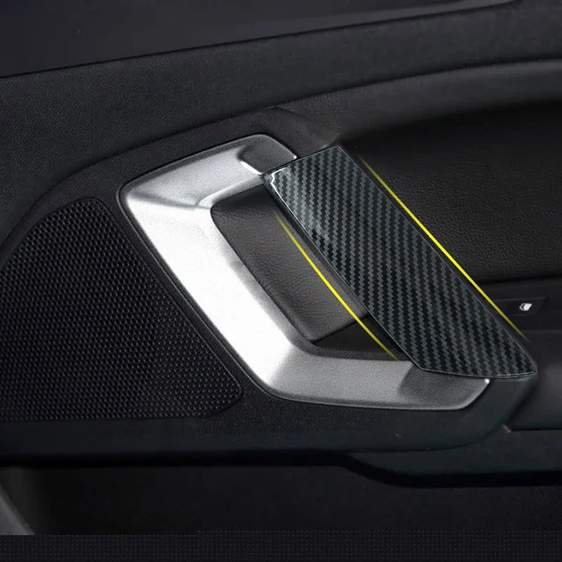 2 قطعة مقابض باب السيارة إطار الكسوة الديكور غطاء مشرق التصحيح لبيجو جديد 408 308 308S الداخلية اكسسوارات #2