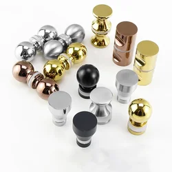 Glass Door Handle 304 Stainless Steel Single Glass Door Knob Bathroom Shower Cabinet Handle Furniture Aceesories