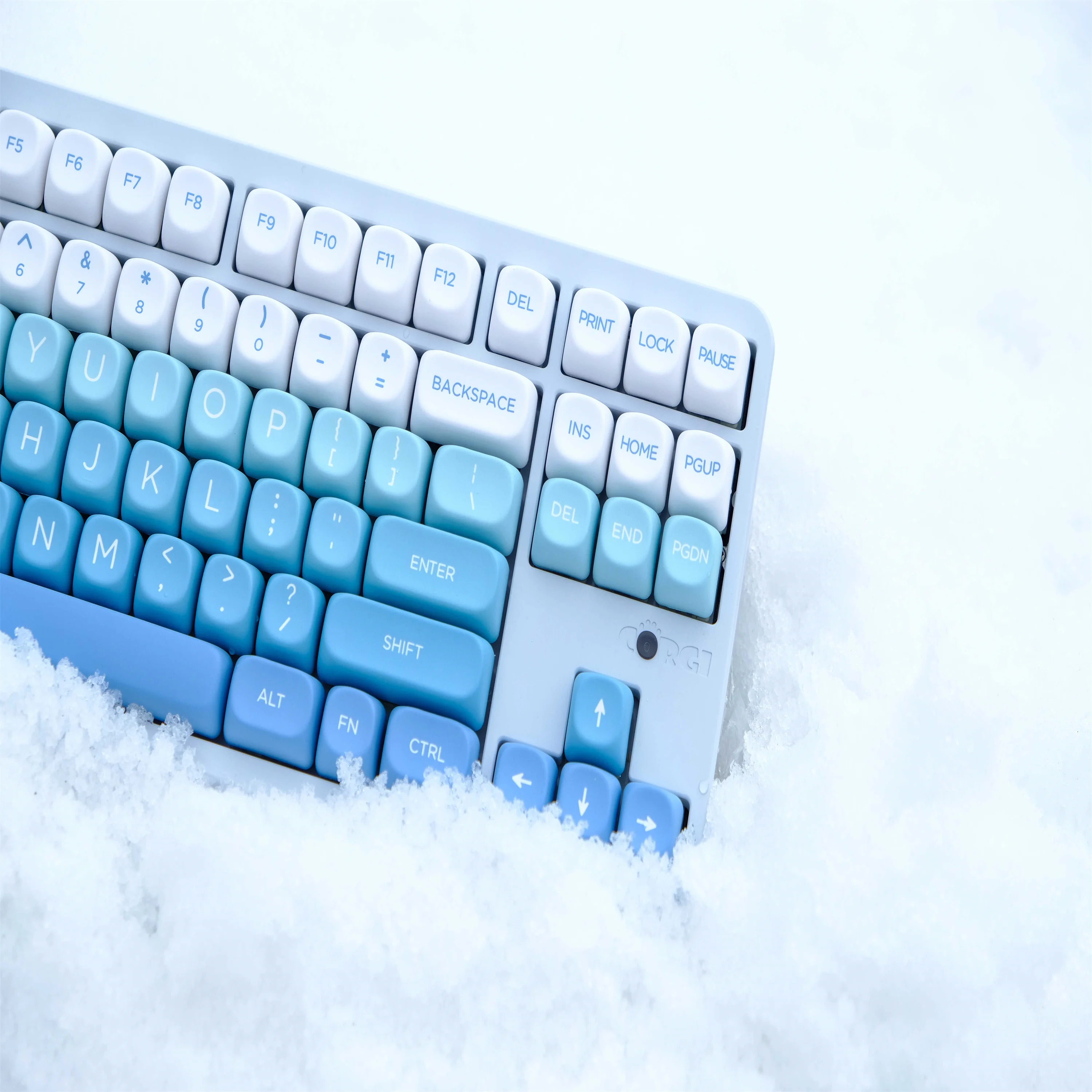 Imagem -04 - Keycaps Pbt Personalizados para Teclado Mecânico Gmk Falling Snow Keycap Perfil Moa Dye-sub 126 Chaves