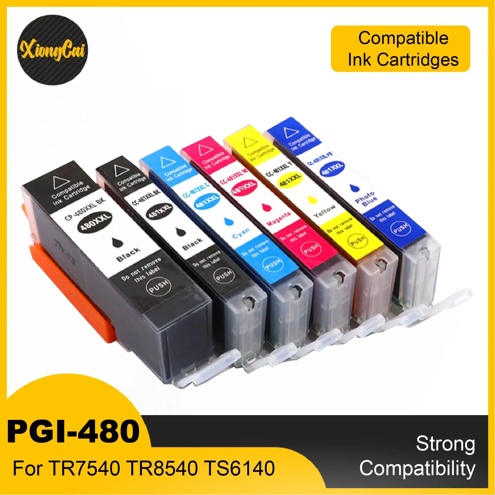 

PGI480 CLI480 PGI-480 CLI-481 compatible Ink Cartridge For Canon TS6140 TS8140 TS9140 inkjet printer PGI 480 CLI480