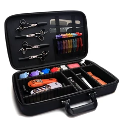 Barber Tools Bag Scissor Comb Hair Salon Makeup Artist Large Capacity Storage Pouch Haircut Hand Box Case Suitcase Organizer