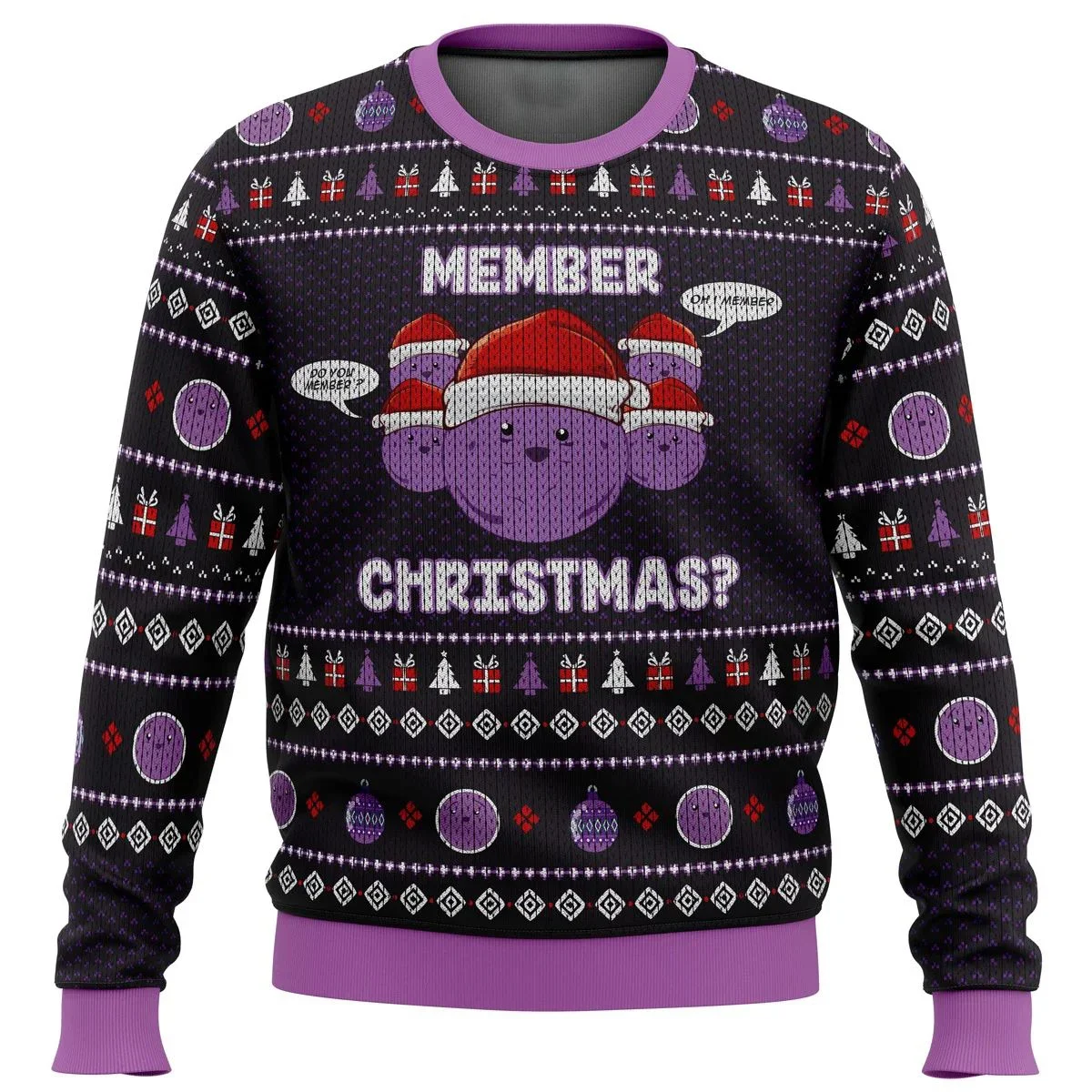 Member Berries South Park Ugly Christmas Sweater Gift Santa Claus Pullover Men 3D Sweatshirt And Top Autumn And Winter Clothi