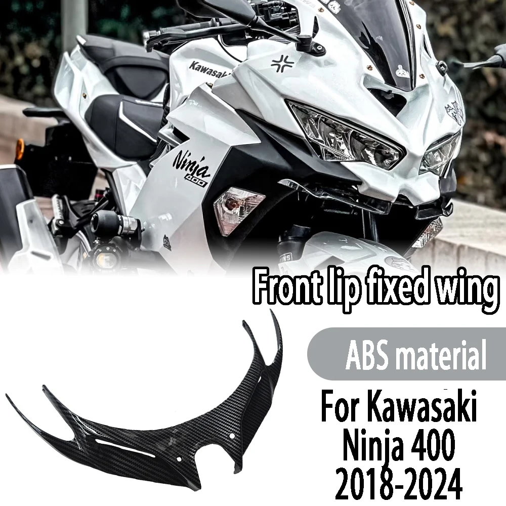 

For KAWASAKI Ninja250 NINJA400 2018-2024 Ninja 400 Motocycle Front Wing Fairing Winglets Mouth Shell Cover Protection Guards
