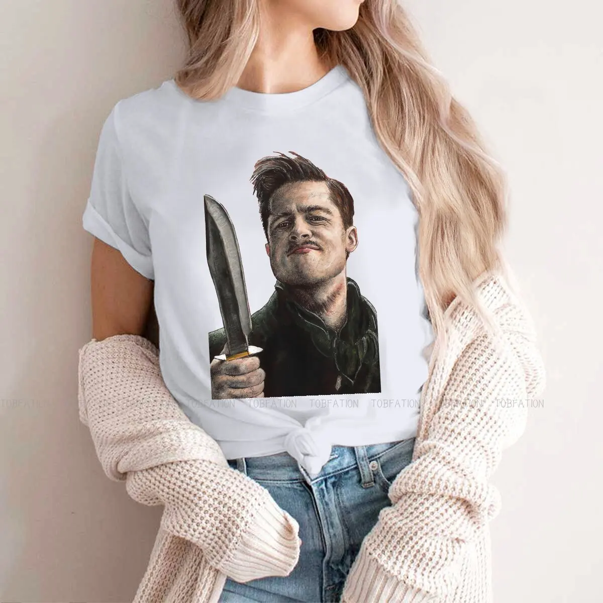 War Soldier Casual TShirt Inglourious Basterds Aldo Raine Creative Streetwear Comfortable T Shirt Female Short Sleeve Special