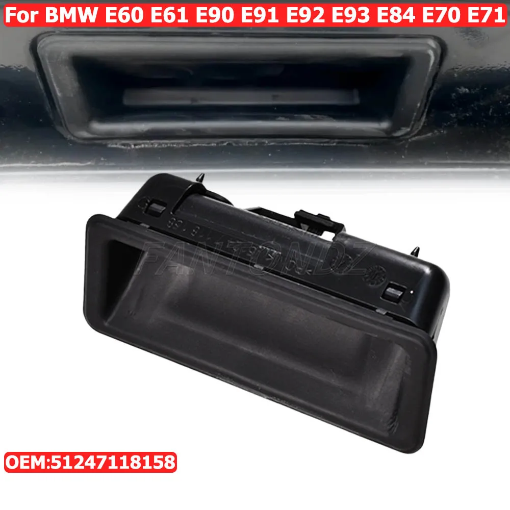 Car Rear Boot Trunk Cover Opening Switch Handle Replacement For BMW 1 3 5 X1 X5 X6 E Series E60 E61 E90 E91 E92 E93 51247118158