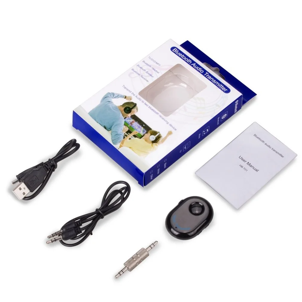 Più nuovo adattatore per trasmettitore Audio Wireless 4.0 Jack da 3.5mm per TV/DVD/MP3 vendita calda