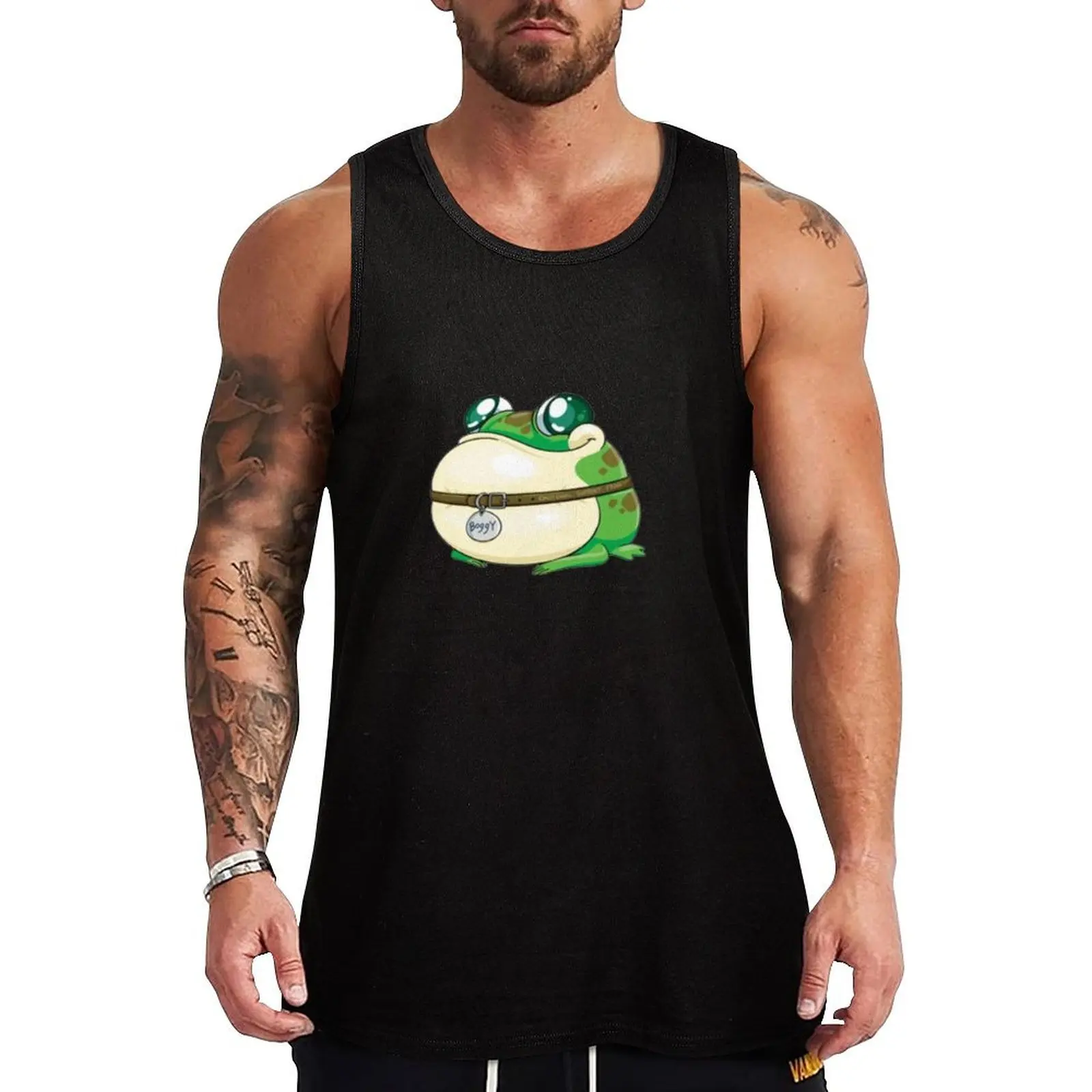 Boggy the froggy funny Tank Top Street Hip Hop Tank Top Casual Sleeveless Wear