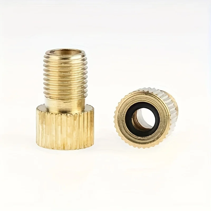1/2/4/10 Stück Fahrradventil-Adapter für den Außenbereich, zum Umwandeln von Fahrradventilen in Autoventile, ausgestattet mit Dichtungsringen. – Detail 5