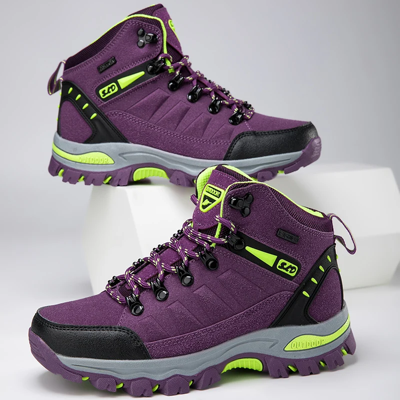Botas de invierno para Mujer, Botas Trekking al aire libre, zapatos de senderismo para Mujer, zapatillas de Trekking para escalada de montaña, Botas Wandelschoenen para Mujer_voghion.com