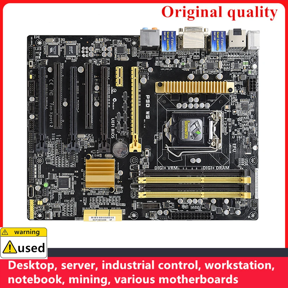 For P9D WS Motherboards LGA 1150 DDR3 32GB ATX Intel Z97 Overclocking Desktop Mainboard SATA III USB3.0