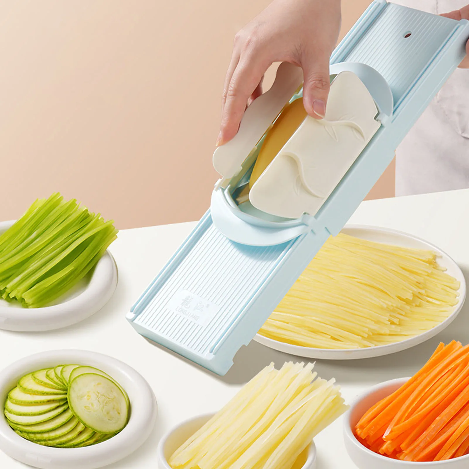 أداة تقطيع الخيار أداة تقطيع البطاطس فعالة متعددة الوظائف لخيار الجزر للمطبخ #2