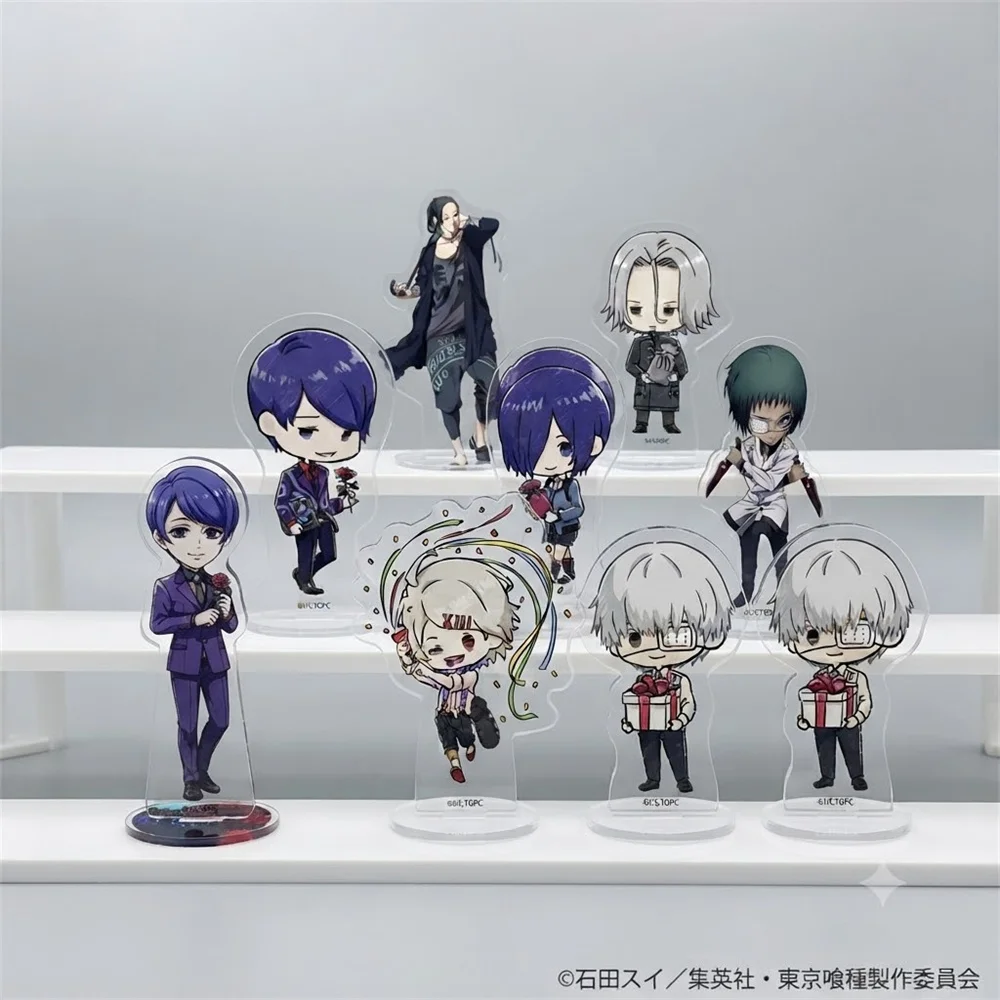 10CM Anime Tokyo Ghoul Acrylic Keychain Stand Model Ornament Accessories Goods Christmas Gifts
