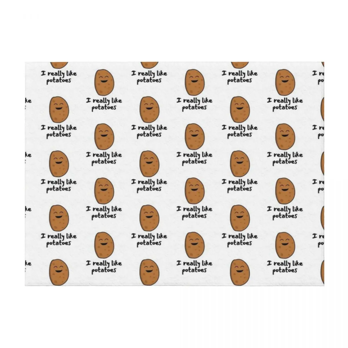 

I Really Like Potatoes - Funny Potato Gift Throw Blanket Nap Loose funny gift Decorative Beds Blankets