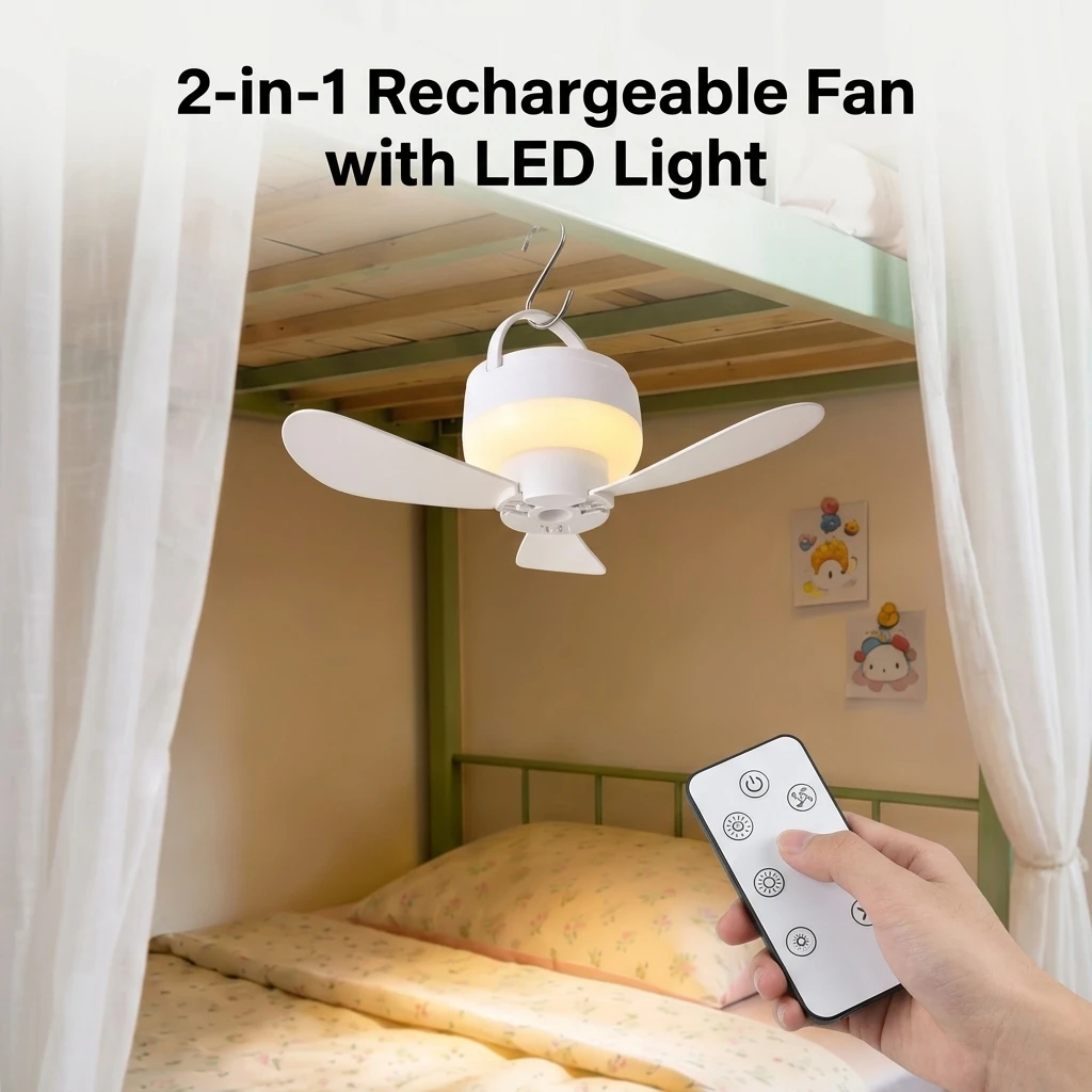 Small Ceiling Fan Portable USB - Outdoor Camping Ventilator ulasan dan harga