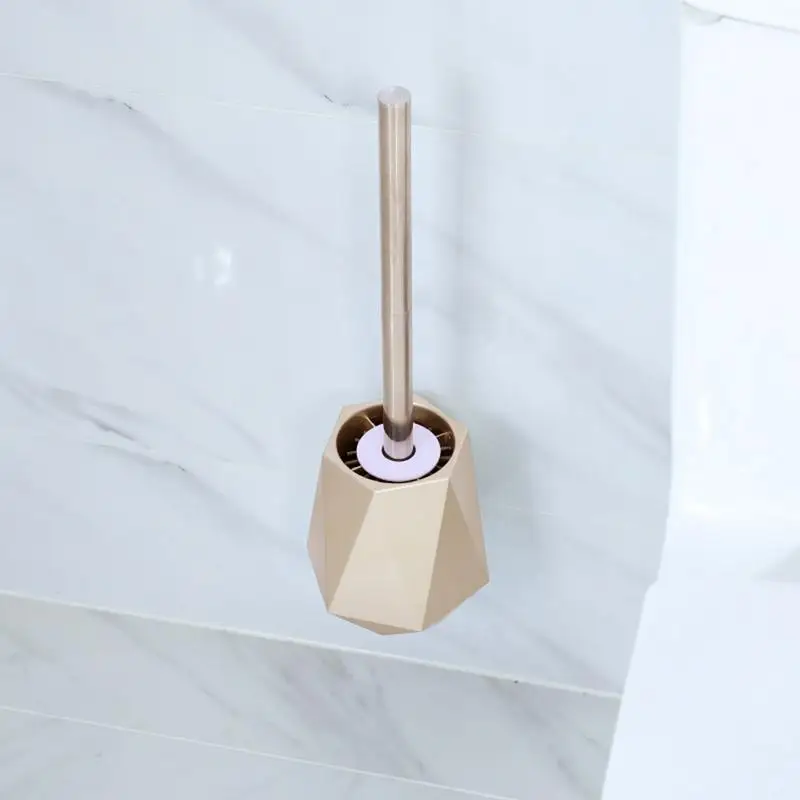 Dual-use Toilet Brush Cleaner Wall-mounted Bathroom Cleaning Brush With Base Holder Floor-standing Toilet Cleaning Brush