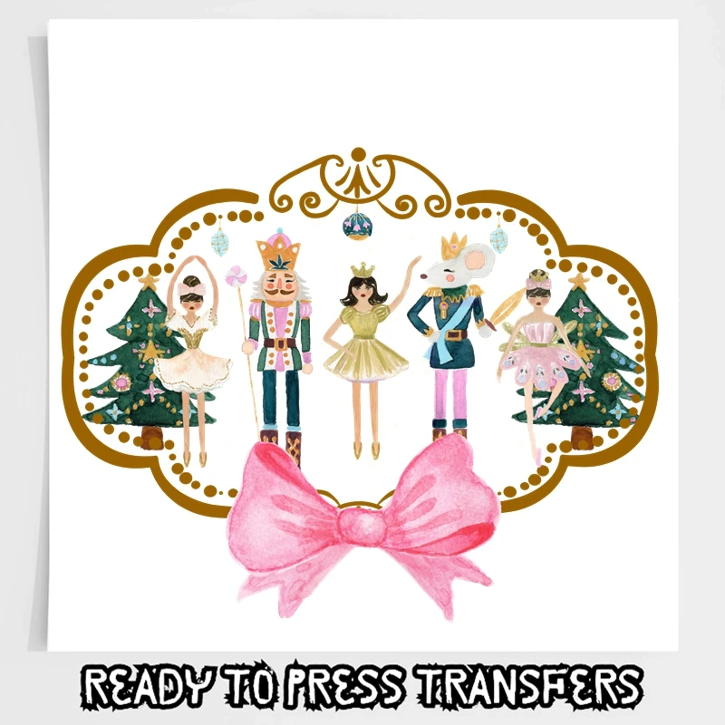

Nutcracker Ready to Press Christmas Tree Prints Christmas Vintage DTF Transfer Heat Transfer