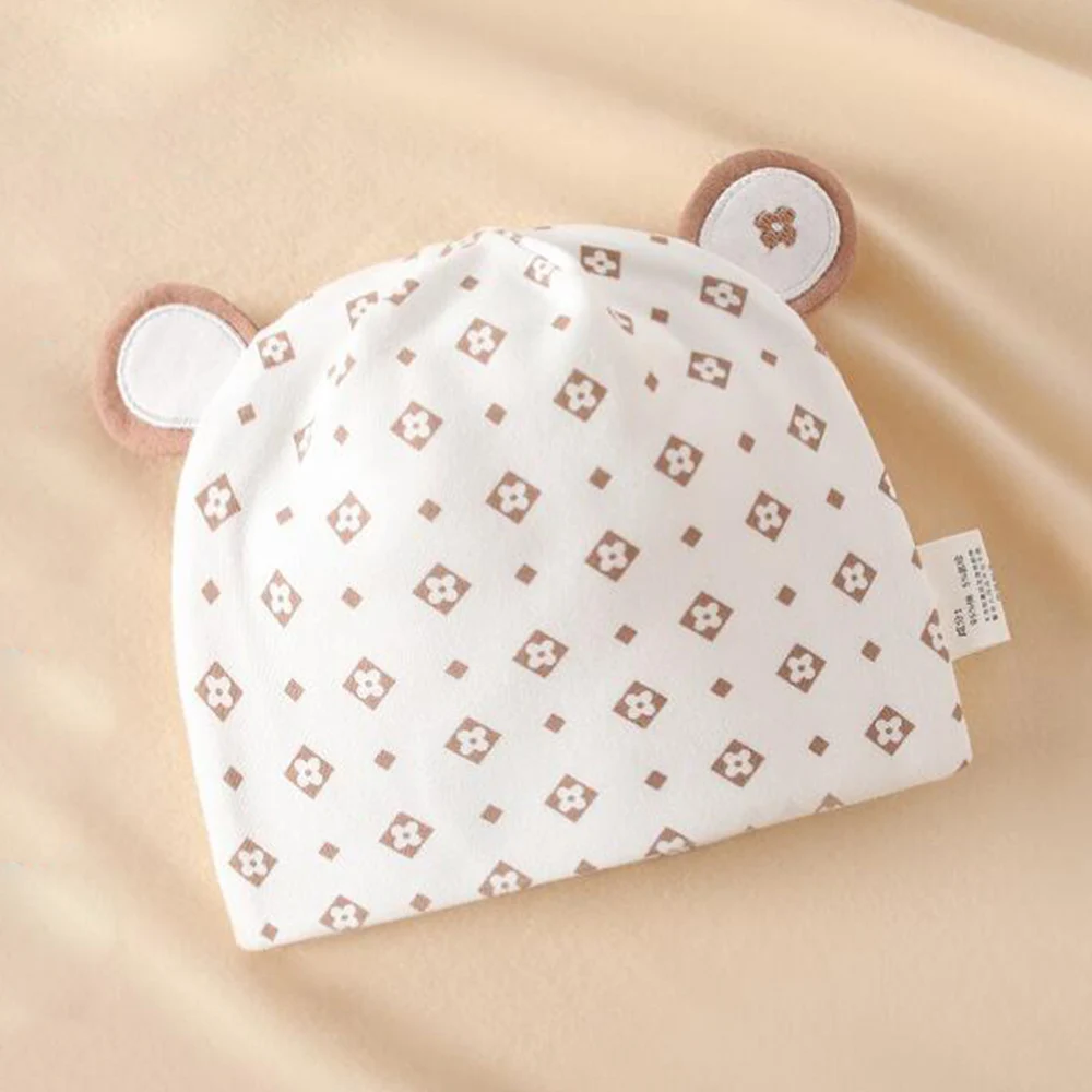 Newborn Hospital Baby Hats Cotton Fashion Spring Autumn 0-3 Months Baby Caps For Boys Girls Outdoor Baby Head Protector