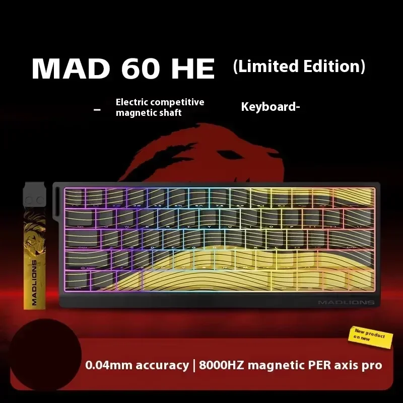 FGG Madlions Mad60 Mad68 He Mechanical Keyboard Magnetic Switch 8k Wired Rgb Hot Swap Custom Keyboard Esport Game Gift Accessory image 3
