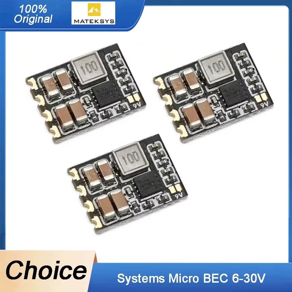 

3-Pack Matek Micro BEC Step-Down Regulator 6-30V to 5V/9V-Adjustable RC Model Spare Parts & DIY Accessories