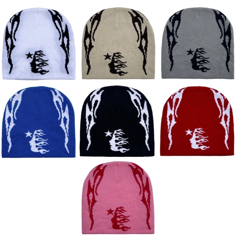 Fashion Skull Hat Knitted Hat Outdoor Windproof Caps Hiphop Dancing Hat Warm Pullover Caps for Winter Drop Shipping