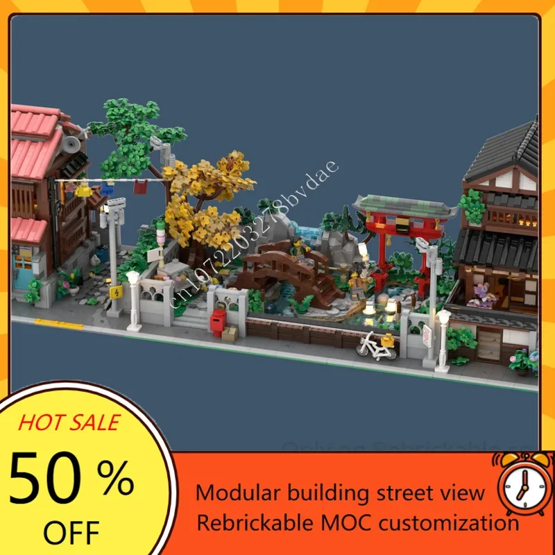 10027 PCS Japanese Modular Collection Modular MOC Creative street view Model Custom Puzzle DIY Architecture Education Toys Gifts