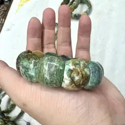 African Turquoise Stone Beads Bracelet Natural Gemstone Jewelry Bangle For Women For Men For Gift Wholesale !