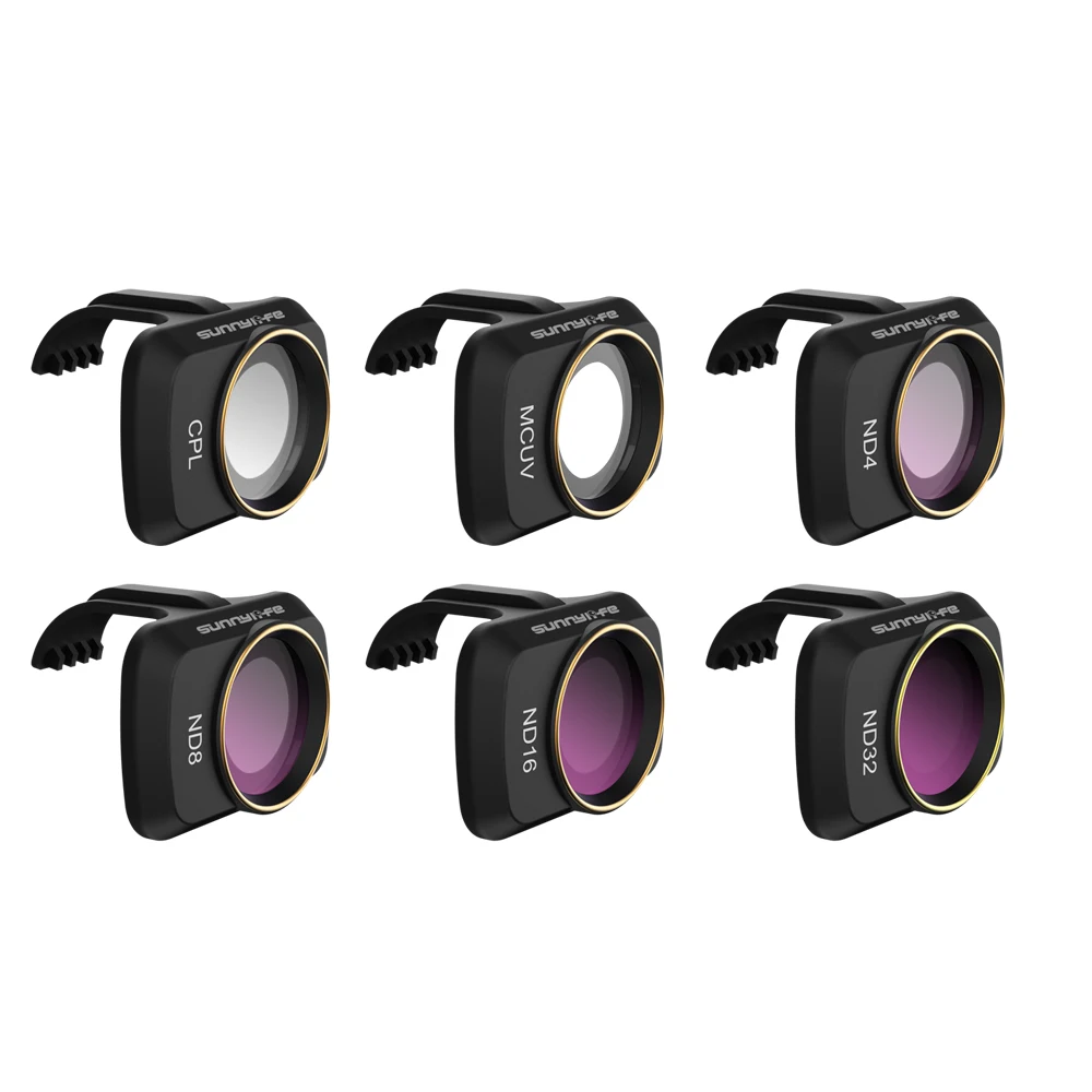 Filtr ND Sunnylife do DJI Mavic Mini 4K/2/SE, zestaw filtrów z soczewkami ze szkła optycznego ND4 ND8 ND16 ND32 MCUV, części do drona gimbal — zdjęcie produktu 7